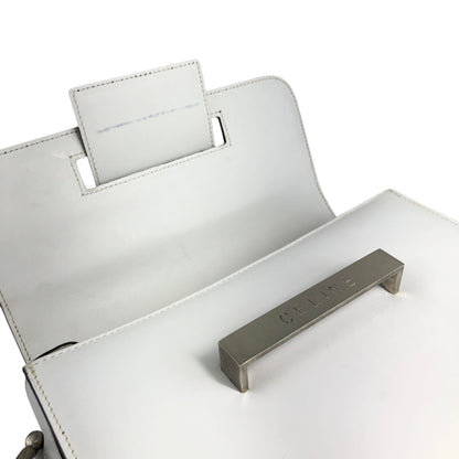 CELINE Shoulder bag White×Black Vintage d2pyg5