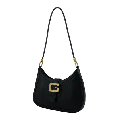 GUCCI G Motif Shoulder bag Black Vintage 3z62yh