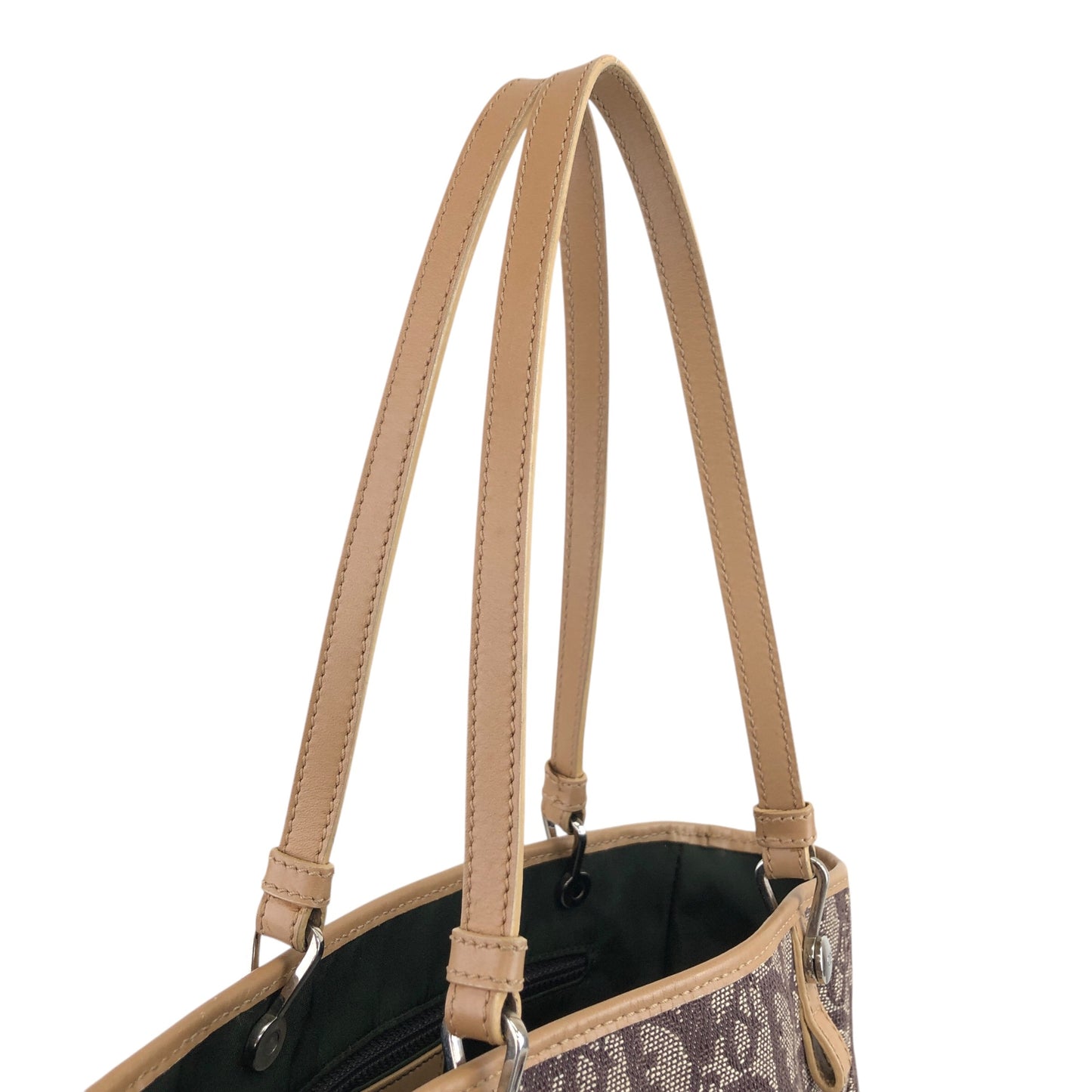 Christian Dior Trotter Shoulder bag Totebag Beige Vintage 3z4g57