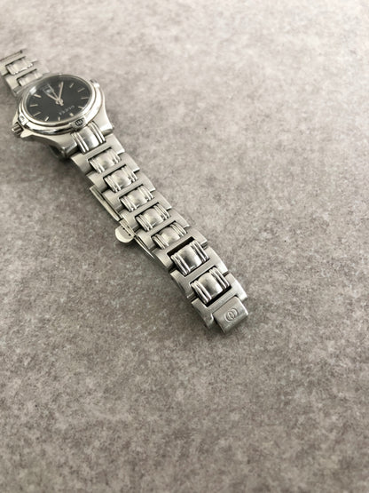 GUCCI Logo Quartz Watch Silver 9040L Vintage d4t5bp