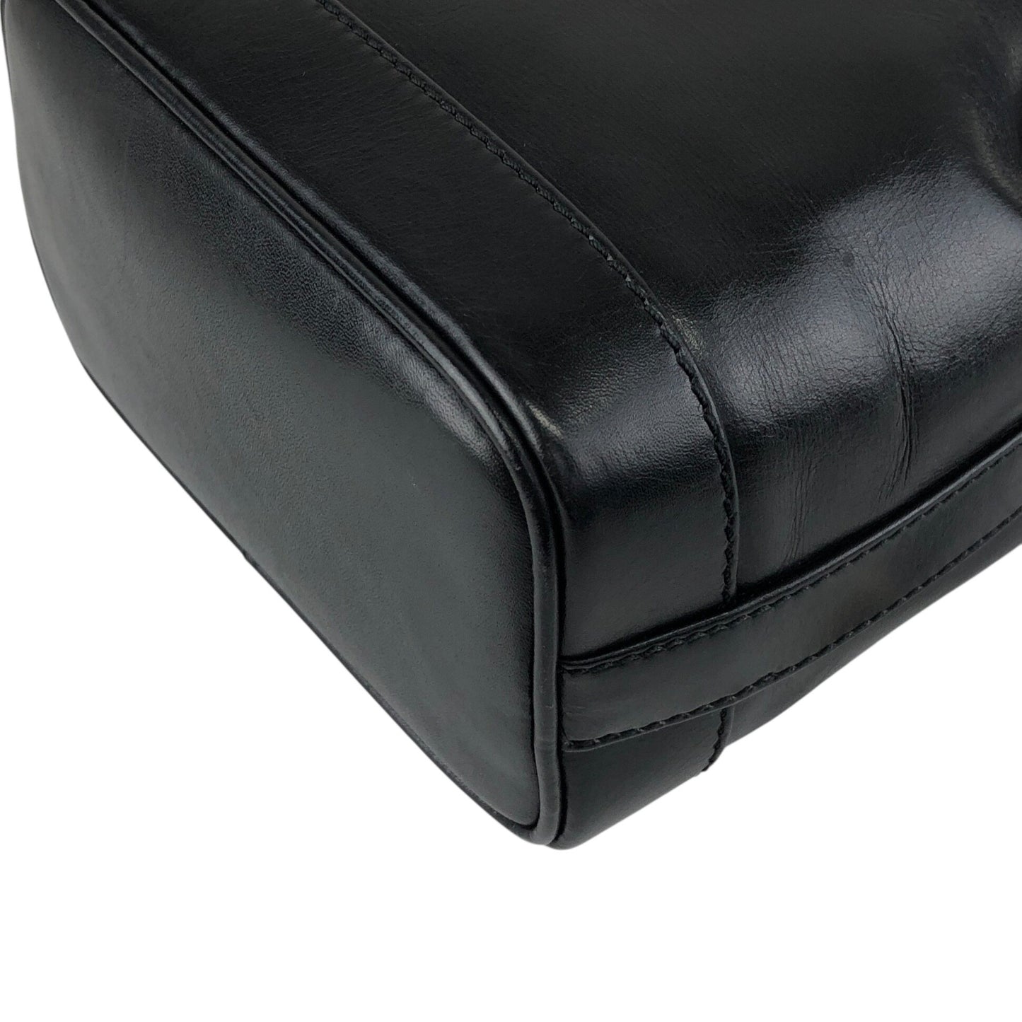 CELINE Drawstring Shoulder bag Black Vintage bp8mps