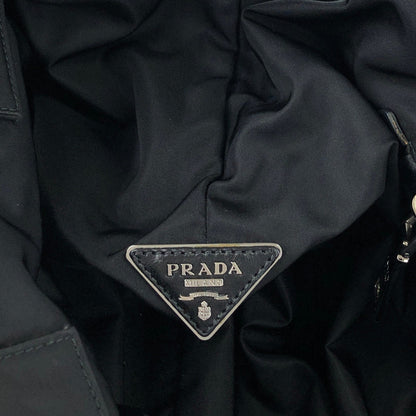PRADA Tessuto Triangle Logo Two-way Handbag Shoulder bag Black BN1959 Vintage 3tmht8