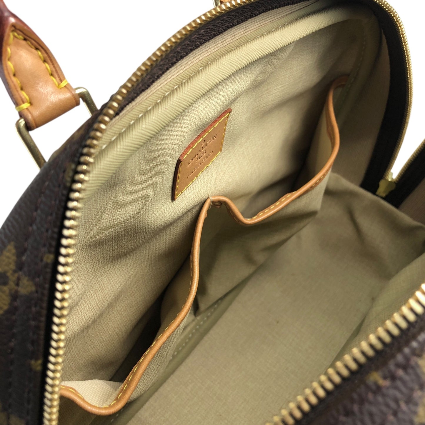 LOUIS VUITTON Monogram Handbag Brown Vintage wmhwus
