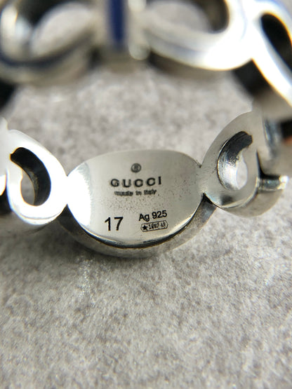 GUCCI locking SILVER925 Ring Silver Vintage 2sbjsr