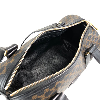 CELINE Macadam Blason Handbag Black Vintage yagsxr