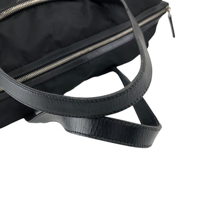 PRADA Tessuto Triangle Logo Padlock Totebag Black Vintage cfbs7r