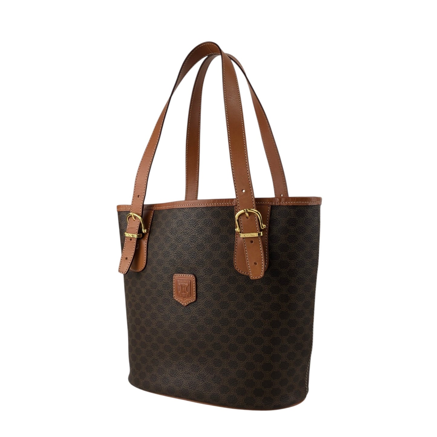 CELINE Macadam Blason Totebag Brown Vintage 2d6sne