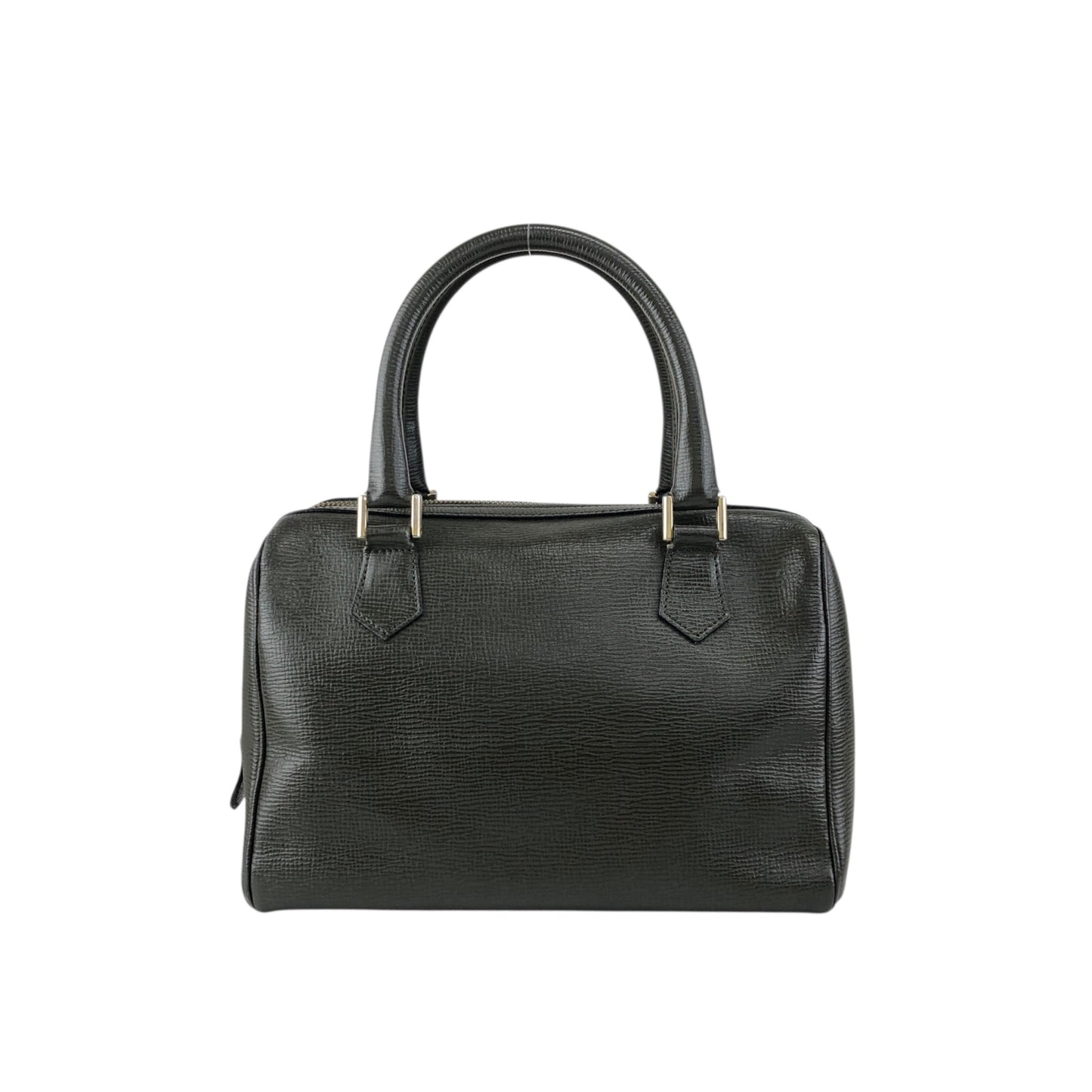 CELINE Blason Two-way Small Boston bag Shoulder bag Green Vintage du4fhp