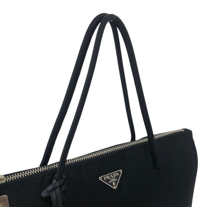 PRADA Tessuto Triangle Logo Black Vintage c2dsi6