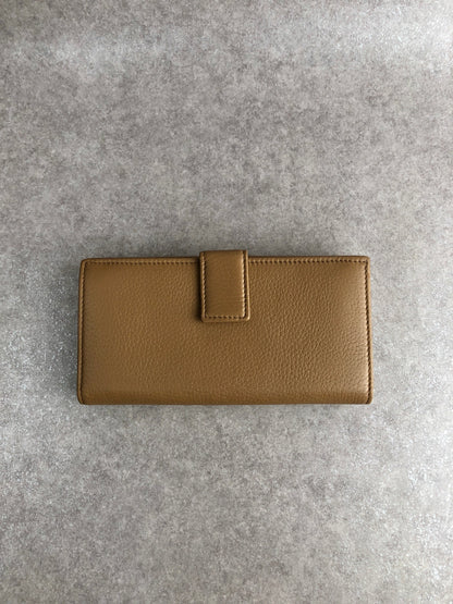 GUCCI Bamboo Long Wallet Beige Vintage kj6mc3