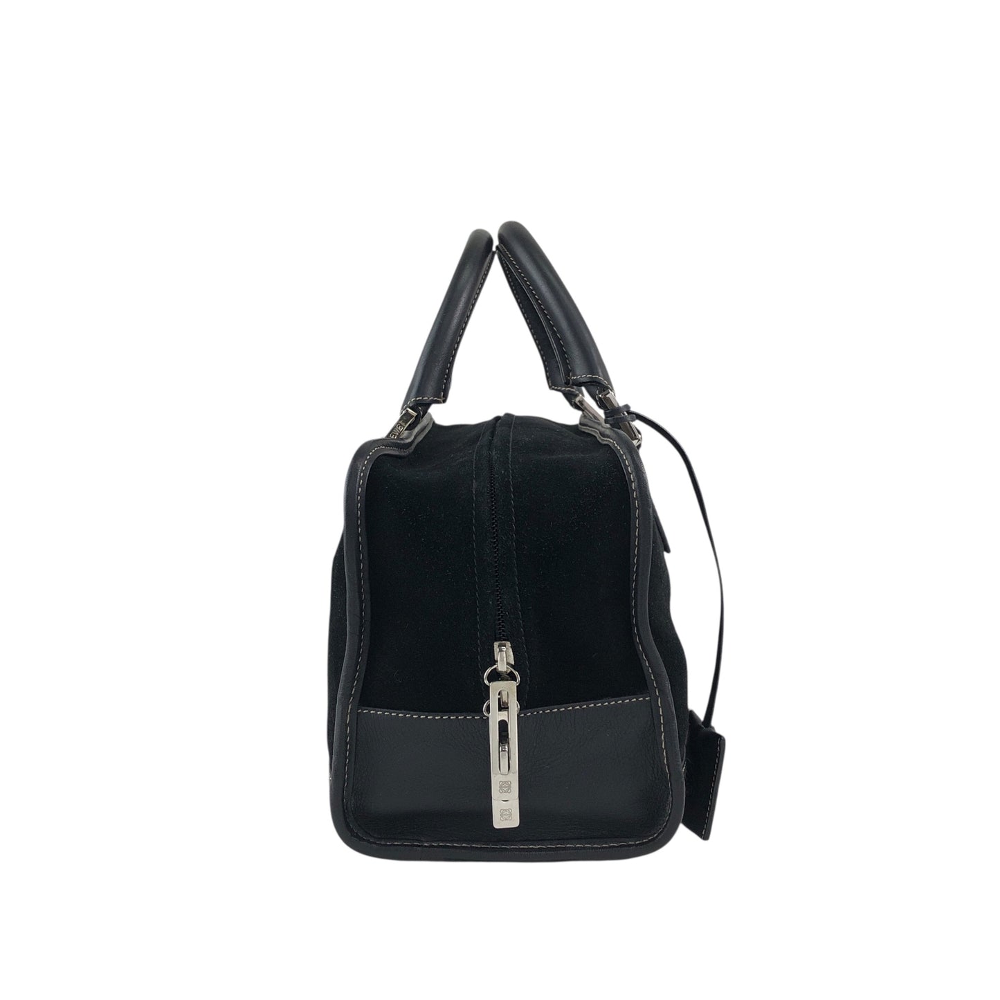 LOEWE Amazona28 Small Boston bag Handbag Black Vintage cbreh6