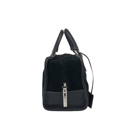 LOEWE Amazona28 Small Boston bag Handbag Black Vintage cbreh6