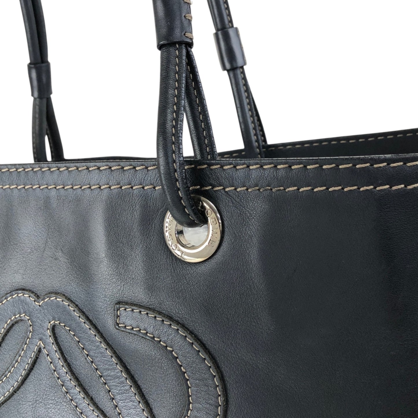 LOEWE Anagram Totebag Black Vintage 8r5k6b