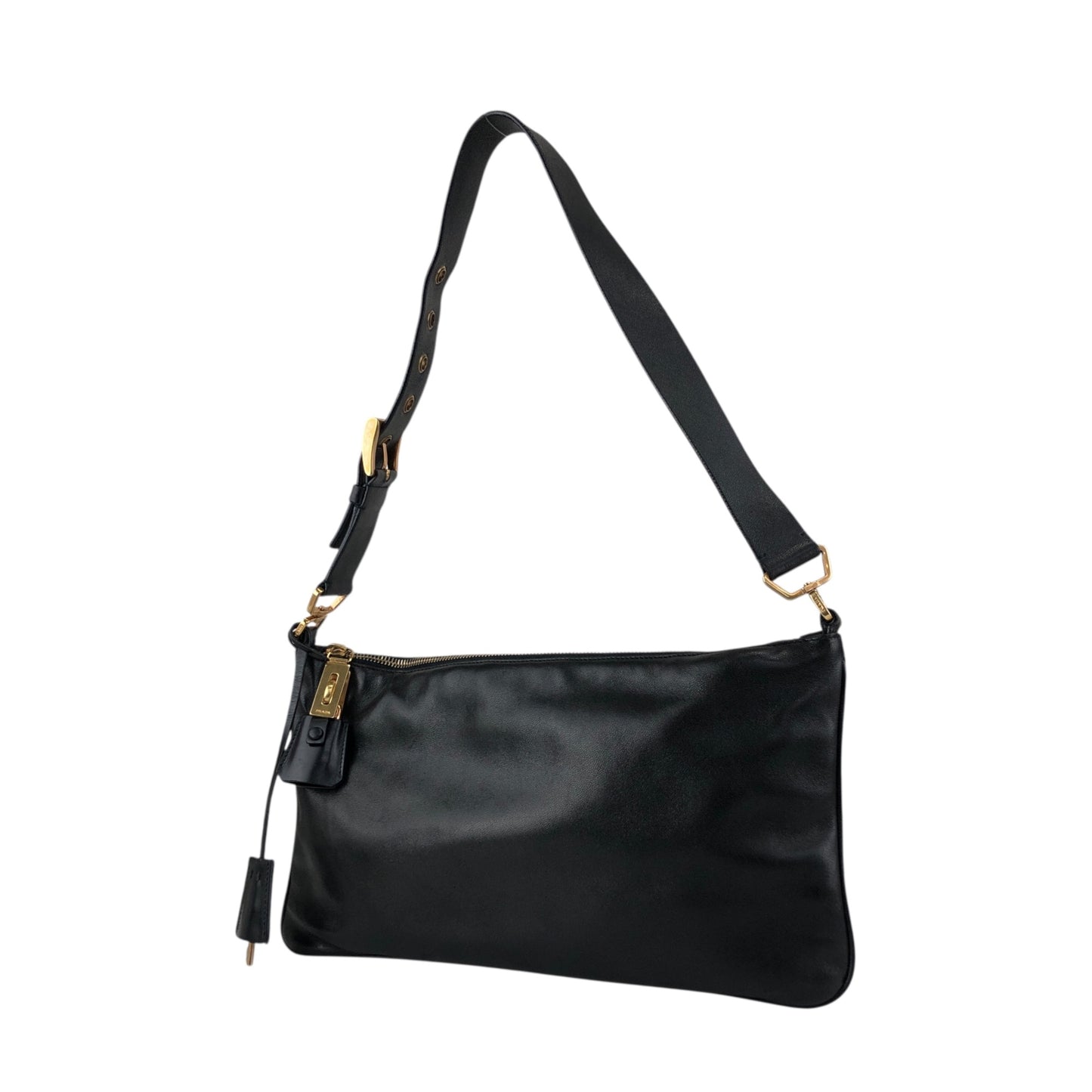 PRADA Shoulder bag Black Vintage chvuhk
