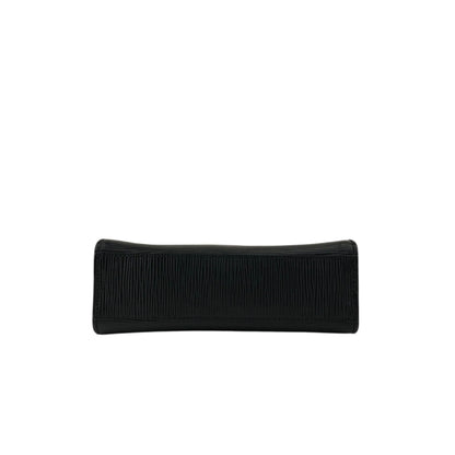 FENDI Logo Embossed Shoulder bag Black Vintage asc2di