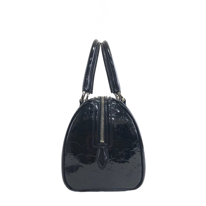 Christian Dior Trotter Patent Leather Handbag Boston bag Black Vintage ckzjdp
