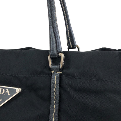 PRADA Tessuto Triangle Logo Totebag Black Vintage z2xxbv