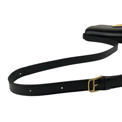 CELINE Horse Carriage Shoulder bag Black Vintage bxg55y