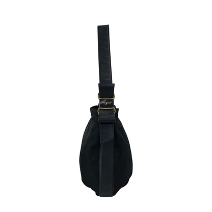 Salvatore Ferragamo Vala Shoulder bag Black Vintage phtug7