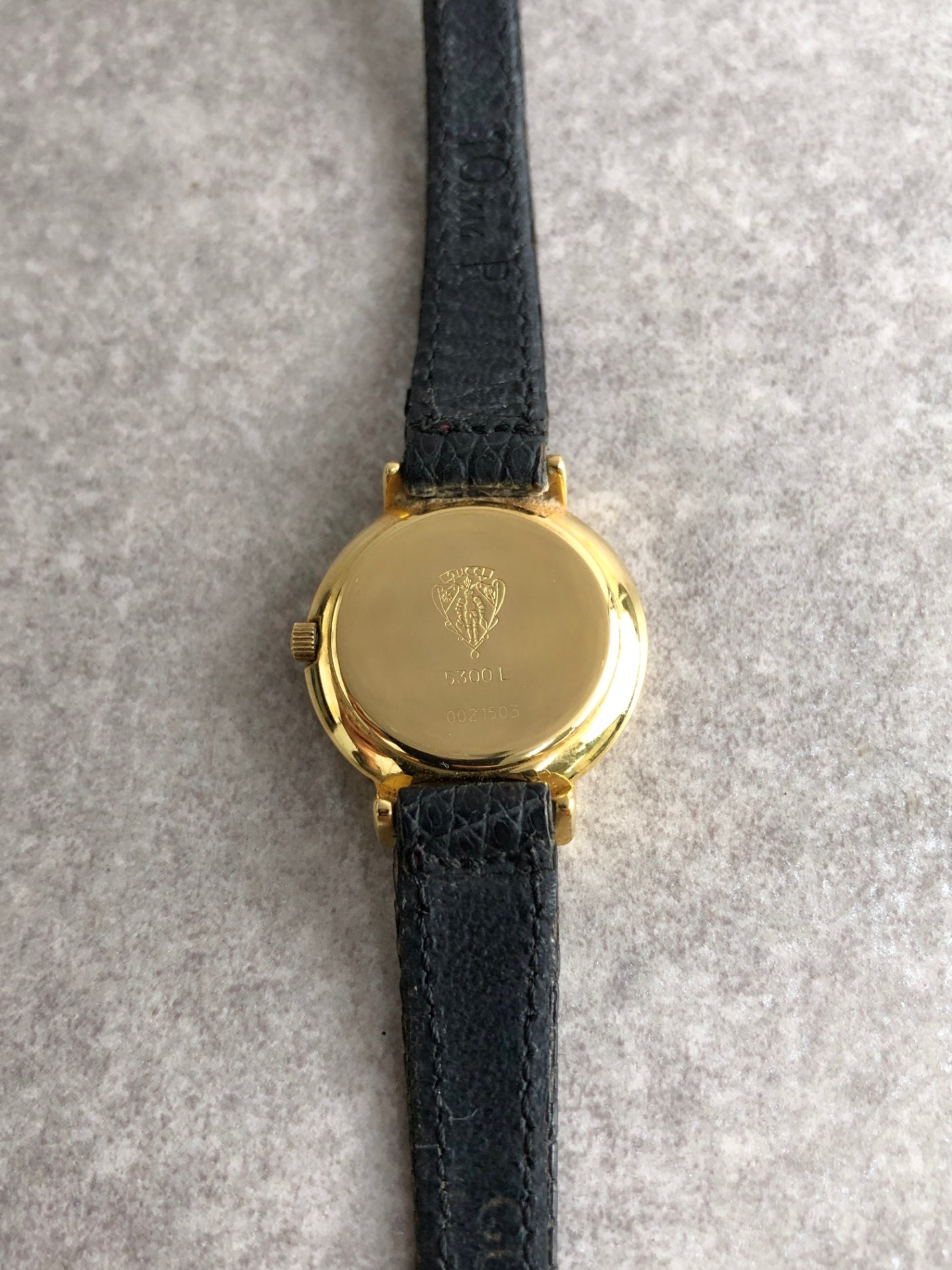 GUCCI Quartz Watch Gold×Black 5300L Vintage j7kah7 – VintageShop solo