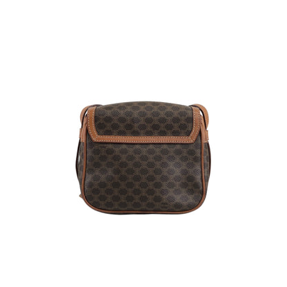 CELINE Macadam Horse Bit Shoulder bag Brown Vintage vxdzgh