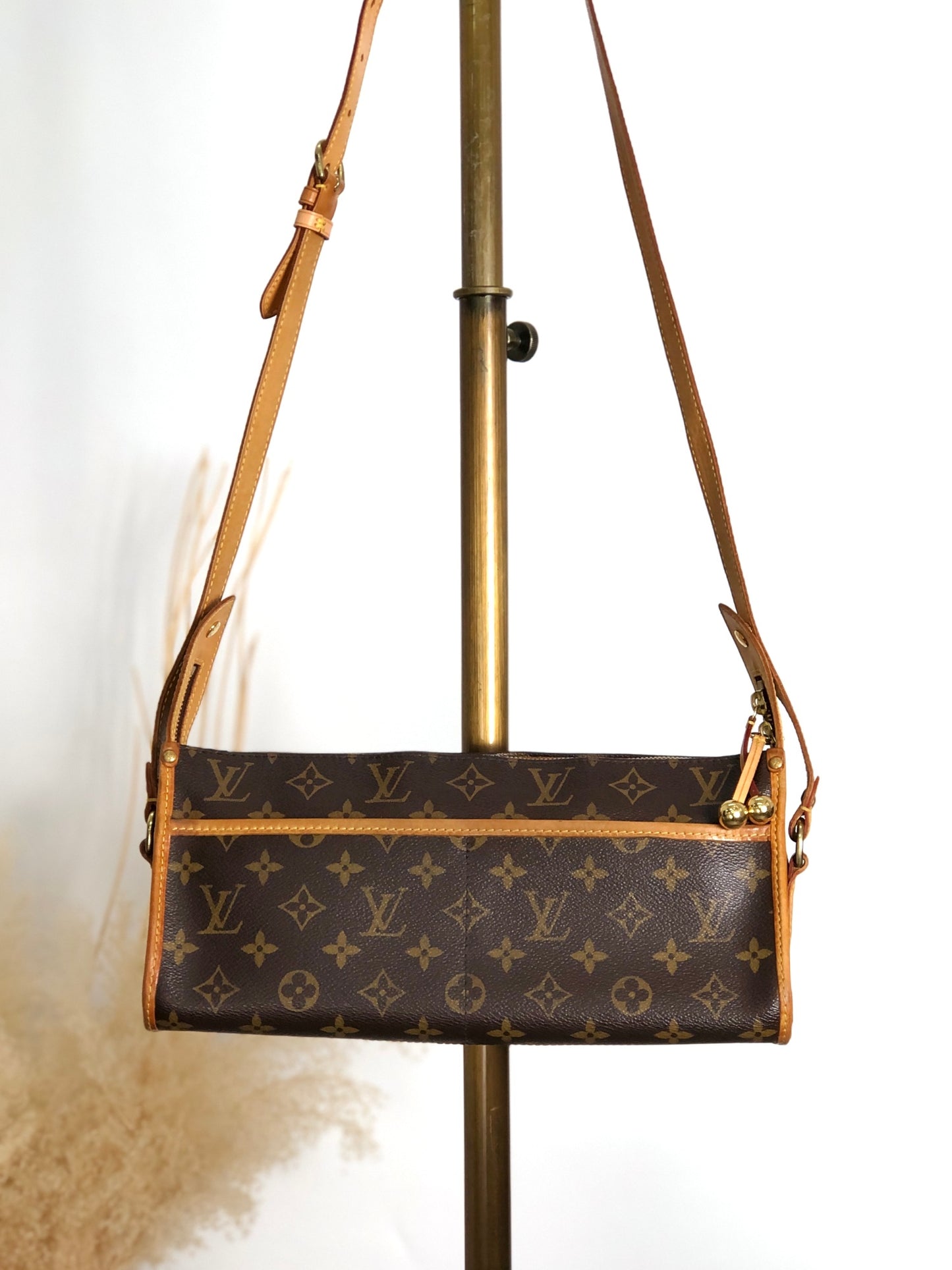 LOUIS VUITTON Monogram Shoulder bag Brown M40009 Vintage ebiiea