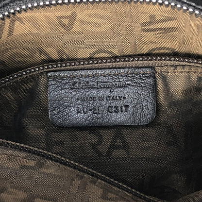 Salvatore Ferragamo Gancini Handbag Black Vintage mfbzax