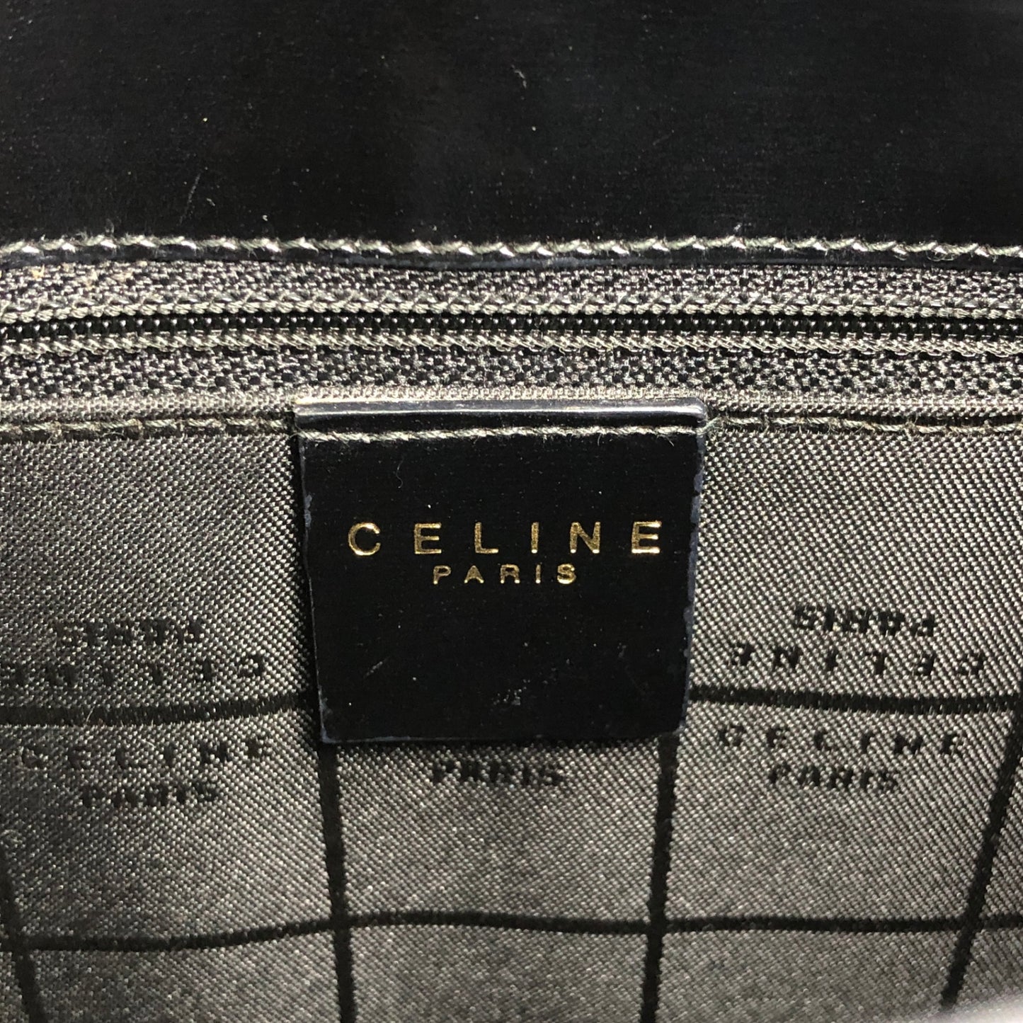 CELINE Gancini Shoulder bag Black Vintage x5ufhf