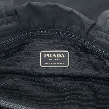 PRADA Tessuto Triangle Logo Handbag Totebag Black Vintage jsx3zw