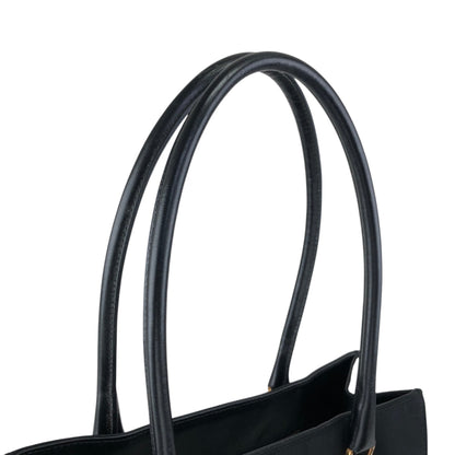 PRADA Tessuto Triangle Logo Totebag Black Vintage xs7v7s