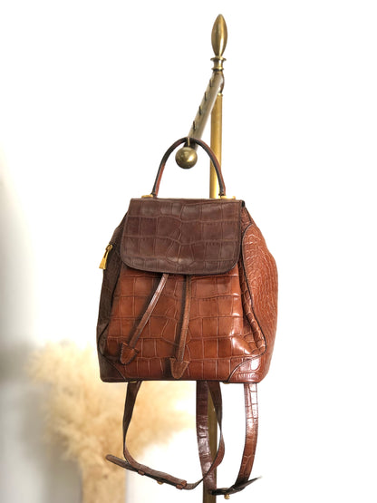 CELINE Backpack Brown Vintage vknxcp