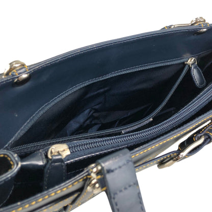 Christian Dior Trotter Handbag Navy Vintage twjy5h