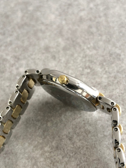 Christian Dior Octagon Watch Silver×Gold D48-203 Vintage timxzz
