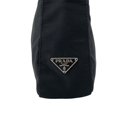 PRADA Tessuto Triangle Logo Handbag Shoulder bag Black Vintage 7tpj3r