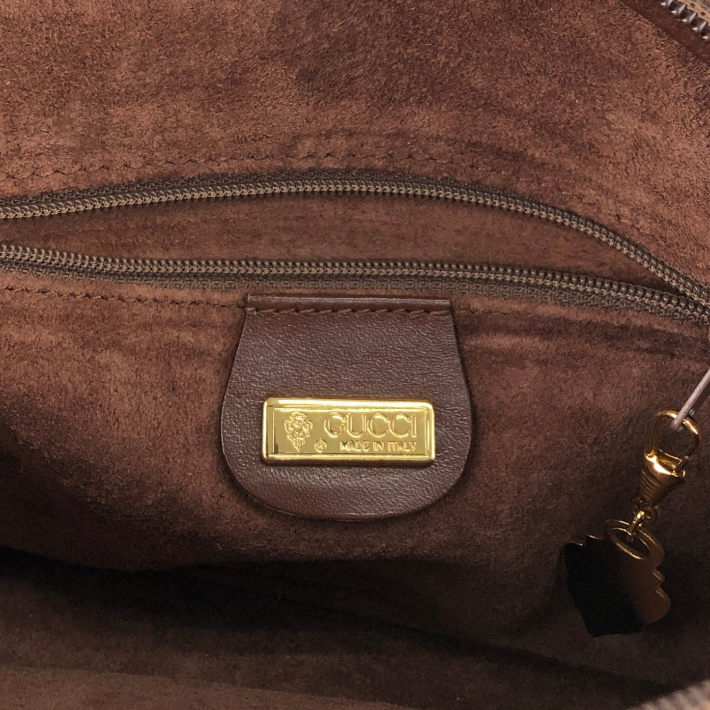 GUCCI Interlocking Shoulder bag Brown Vintage ynp7rw