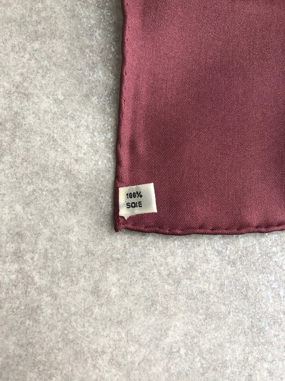 HERMES SILK Scarf Bordeaux Vintage jmarx7