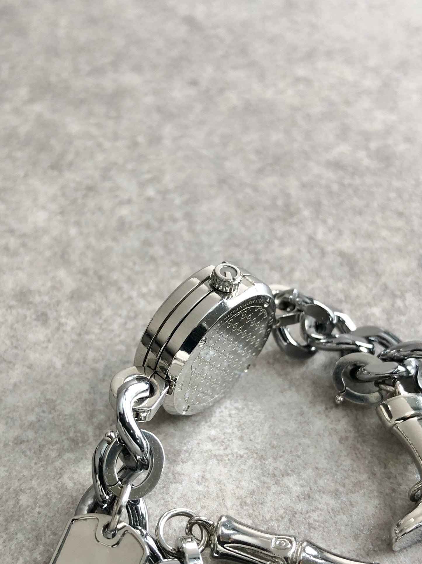 GUCCI Bracelet Watch Silver YA107 Vintage cku7id