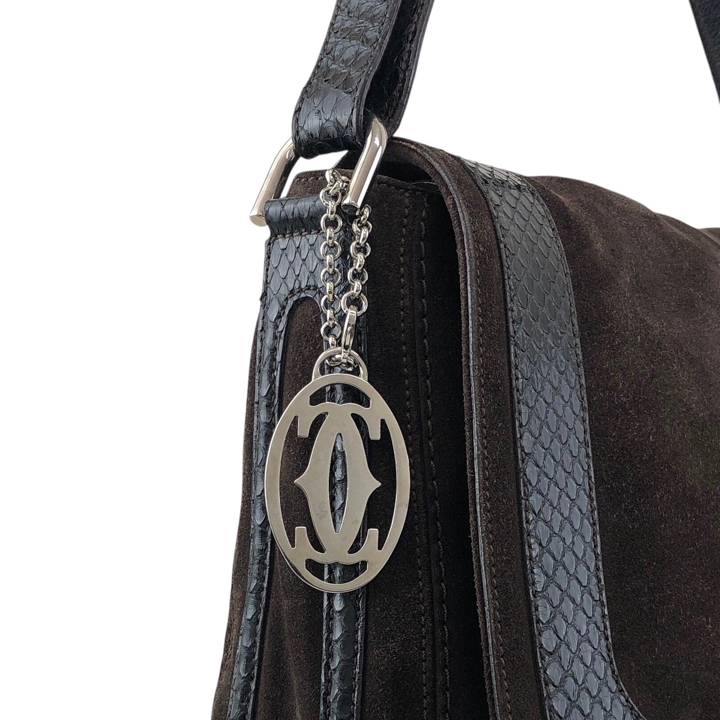 Cartier Shoulder bag Brown Vintage yr74va