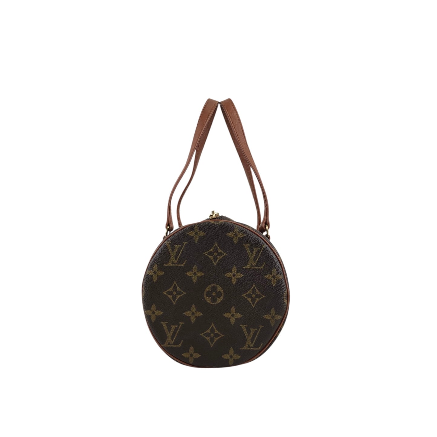 LOUIS VUITTON Monogram Handbag Brown Vintage suazrs