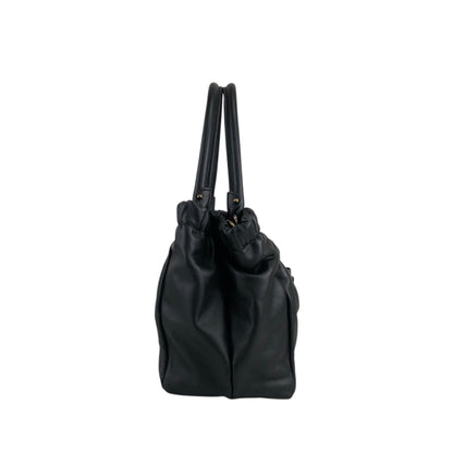 Salvatore Ferragamo Vala Ribbon Two-way Handbag Shoulder bag Black Vintage hdyv3c