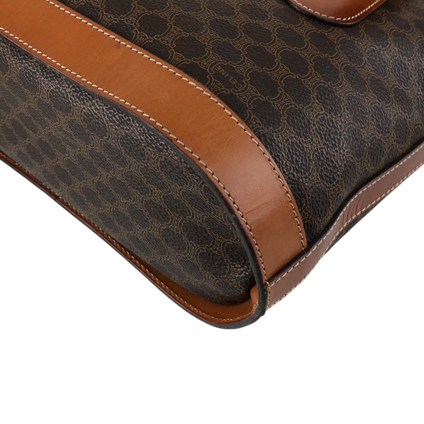 CELINE Macadam Blason Totebag Brown Vintage wfn3fv