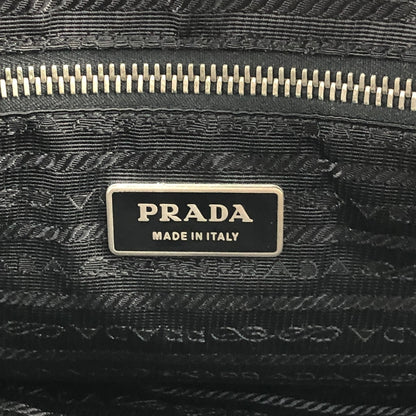 PRADA Tessuto Triangle Logo Two-way Handbag Shoulder bag Black Vintage 382dsw
