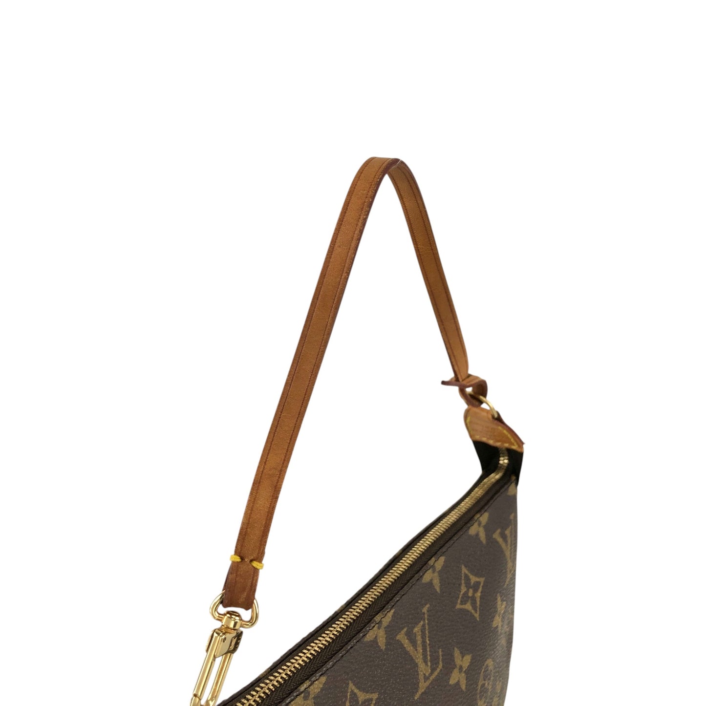 LOUIS VUITTON Monogram Small Handbag Shoulder bag Brown Vintage 523ina