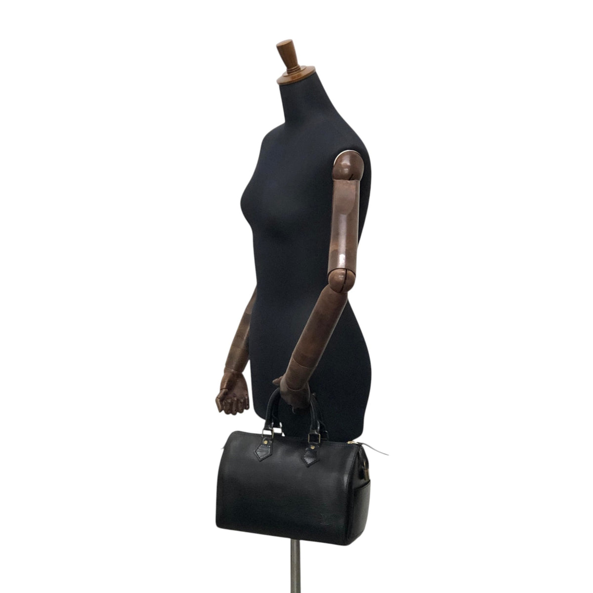 LOUIS VUITTON Epi Handbag Boston bag Black Vintage bria3m