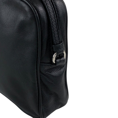 PRADA Logo Pouch Black Vintage e5kf4y