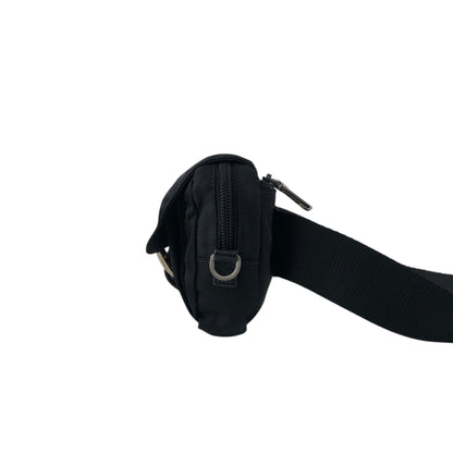 PRADA Tessuto Triangle Logo Shoulder bag Sling bag Black Vintage s8izt8