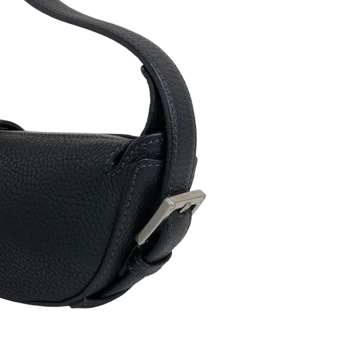 LOEWE Logo Embossed Handbag Black Vintage nk5fxc