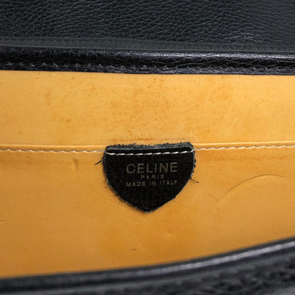 CELINE Gancini Shoulder bag Black Vintage 2tmayw
