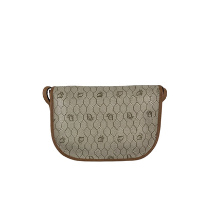 Christian Dior Honeycomb Pattern Shoulder bag Beige Vintage wvwdbt