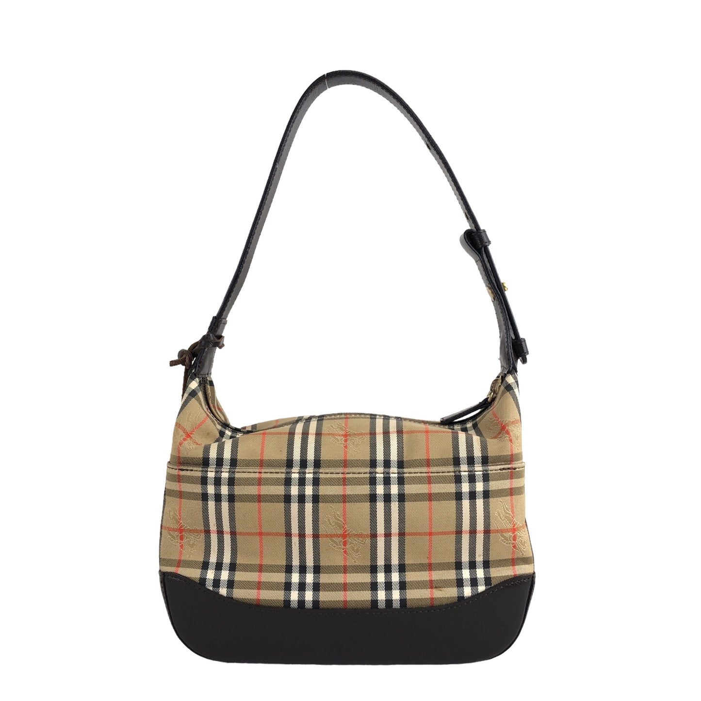 BURBERRY Classic Check Charm Shoulder bag Brown Vintage n5wkmf